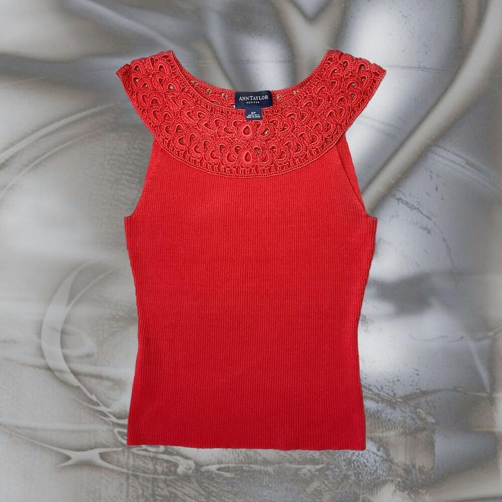 Ann-taylor Women's Red Vest